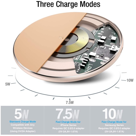 Wireless Charger/Fast Thin Aviation Aluminum - Picture 2 of 15